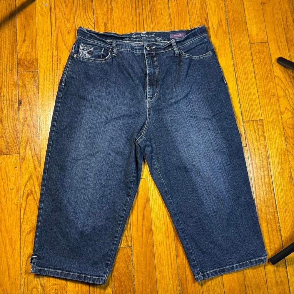 Y2K style Gloria Vanderbilt Amanda capri jeans size 12 - Picture 2 of 8